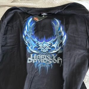 Long sleeved Harley tee shirt